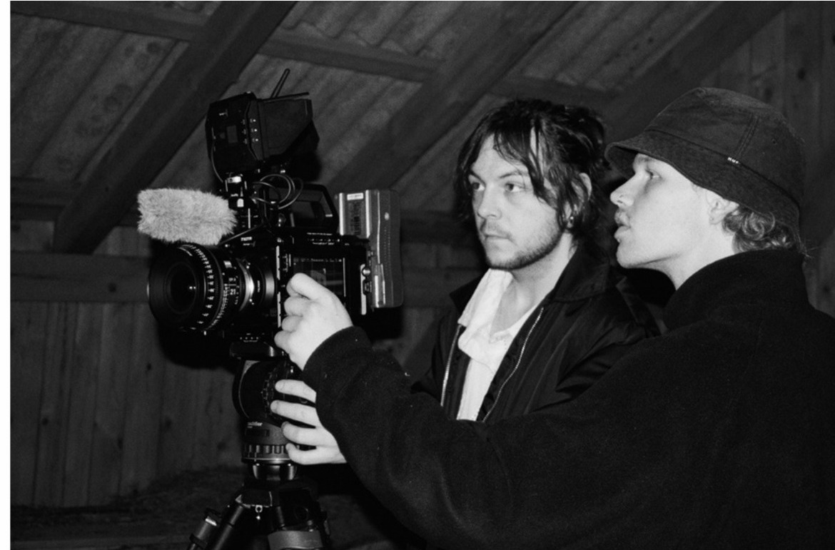 Alexander Hajnal operating a camera